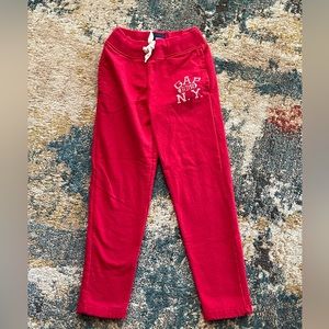 Gap kids boys red jogger sweats size M (8)